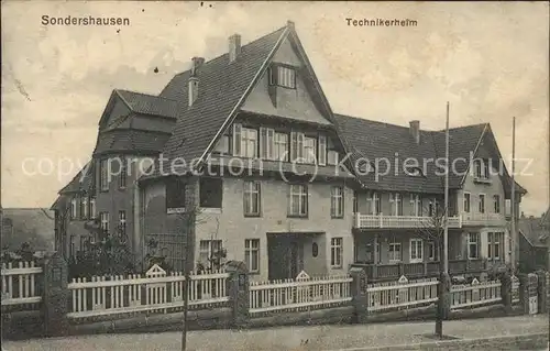 Sondershausen Thueringen Technikerheim Kat. Sondershausen