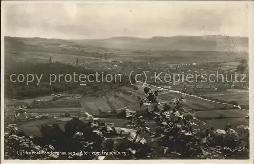 Sondershausen Thueringen Panorama Blick vom Frauenberg Kat. Sondershausen