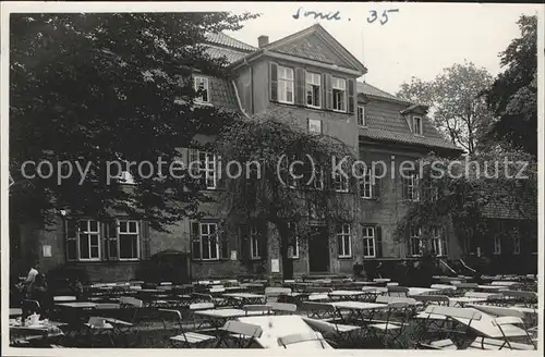 Sondershausen Thueringen Jagdschloss zum Possen Gartenterrasse Kat. Sondershausen