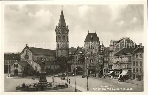 Eisenach Thueringen Karlsplatz Lutherdenkmal Kirche Kat. Eisenach