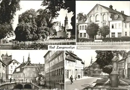 Bad Langensalza Zweituermeblick Kulturhaus Otto Winterstrasse Bruecke Kat. Bad Langensalza