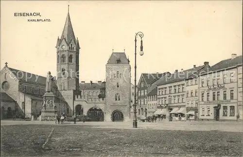 Eisenach Thueringen Karlsplatz Lutherdenkmal Kirche Kat. Eisenach