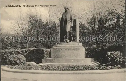 Eisenach Thueringen Carl Alexander Denkmal Kat. Eisenach