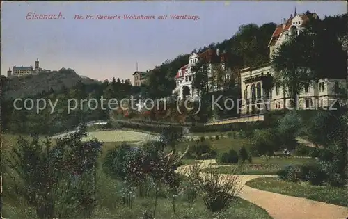 Eisenach Thueringen Wartburg und Reuter Villa Kat. Eisenach