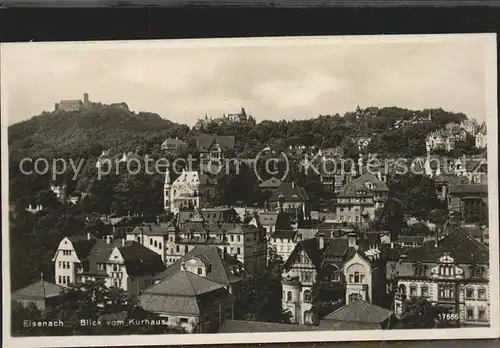Eisenach Thueringen Blick vom Kurhaus Kat. Eisenach