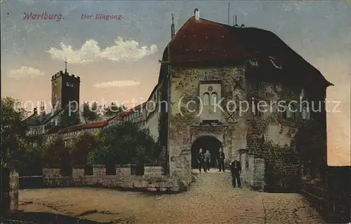 Eisenach Thueringen Eingang zur Wartburg Kat. Eisenach