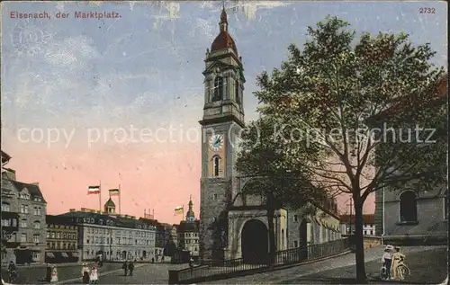 Eisenach Thueringen Marktplatz Kirche Feldpost Kat. Eisenach