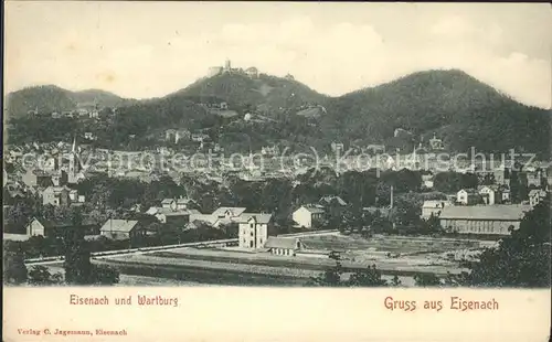 Eisenach Thueringen mit Wartburg Kat. Eisenach