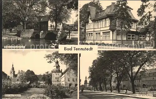 Bad Tennstedt Glunkerbach Kurhaus Rathaus Anlagen Kat. Bad Tennstedt