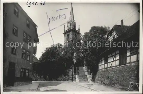 Bad Langensalza Partie an der Bergkirche Kat. Bad Langensalza