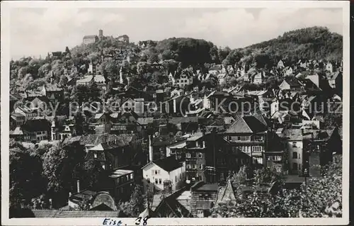 Eisenach Thueringen Panorama mit Wartburg Kat. Eisenach