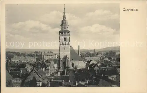 Bad Langensalza Ortsansicht Kirche Kat. Bad Langensalza