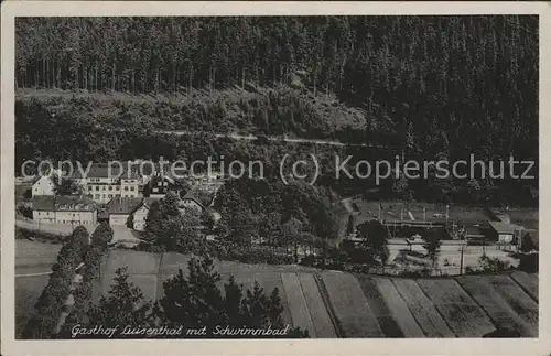 Eisenach Thueringen Gasthof Luisenthal mit Schwimmbad Feldpost Kat. Eisenach