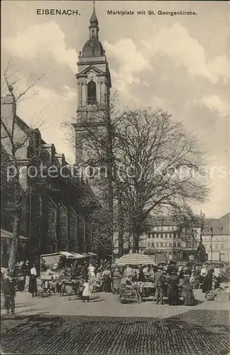 Eisenach Thueringen Marktplatz mit St Georgenkirche Kat. Eisenach