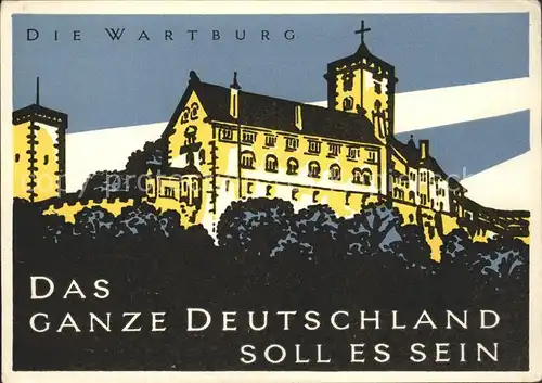 Eisenach Thueringen Wartburg Spruch Illustration Kat. Eisenach