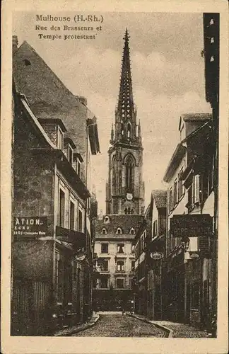 hw14937 Mulhouse Muehlhausen Rue des Brasseurs
Temple protestant Kategorie. Mulhouse Alte Ansichtskarten