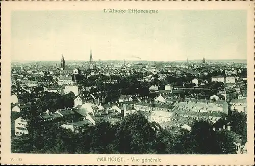 hw14955 Mulhouse Muehlhausen Vue generale Kategorie. Mulhouse Alte Ansichtskarten