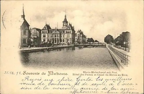 hw14967 Mulhouse Muehlhausen Rhein-Rhonekanal Kategorie. Mulhouse Alte Ansichtskarten