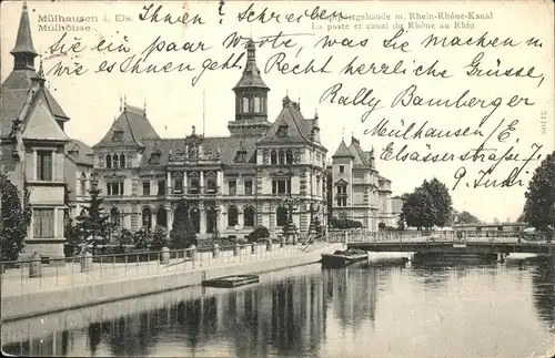 hw14969 Mulhouse Muehlhausen Rhein-Rhone-Kanal Kategorie. Mulhouse Alte Ansichtskarten