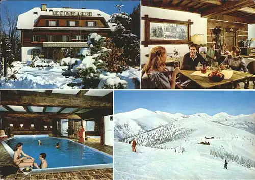 Bad Kleinkirchheim Kaernten Hotel Trattlerhof Hallenbad Wintersportplatz Skipiste Kat. Bad Kleinkirchheim