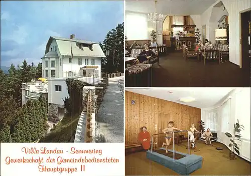 Semmering Niederoesterreich Villa Landau Gewerkschaft der Gemeindebediensteten Fitnessraum Kat. Semmering