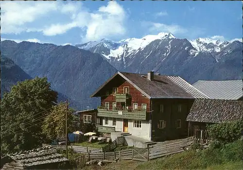 Neukirchen Grossvenediger Alpengasthof Stockenbaum Alpenpanorama Hohe Tauern Kat. Neukirchen am Grossvenediger