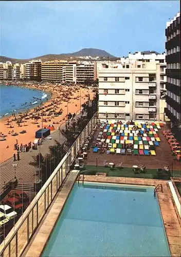 Las Palmas Gran Canaria Playa de Las Canteras Hotel Cristina piscina Strand / Las Palmas Gran Canaria /