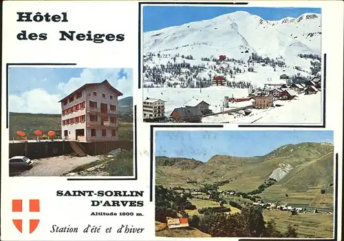 Saint Sorlin d Arves Hotel des Neiges Station d ete et d hiver Kat. Saint Sorlin d Arves