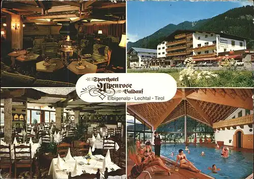 Elbigenalp Sporthotel Alpenrose Hallenbad Kat. Elbigenalp Lechtal Tirol