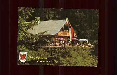 Maurach Tirol Jausenstation Buchauer Alm Wappen Kat. Eben am Achensee