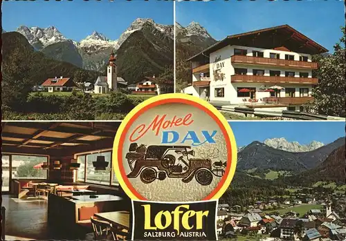 Lofer Motel Dax Restaurant Kegelkasino Kirche Loferer Steinberge Kat. Lofer