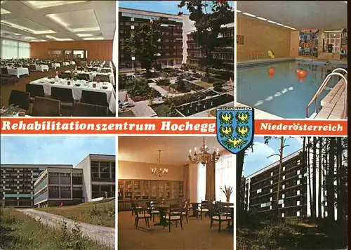 Hochegg Rehabilitationszentrum Kurzentrum Wappen Hallenbad Kat. Grimmenstein Niederoesterreich