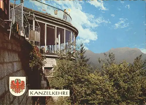 Eben Achensee Kanzelkehre Aussichtspunkt Gaststaette Wienerwald Kaisergebirge Wappen Kat. Eben am Achensee