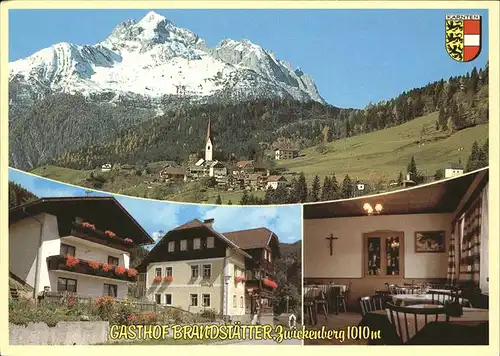 Oberdrauburg Kaernten Gasthof Brandstaetter Kirche Alpenblick Wappen Kat. Oberdrauburg