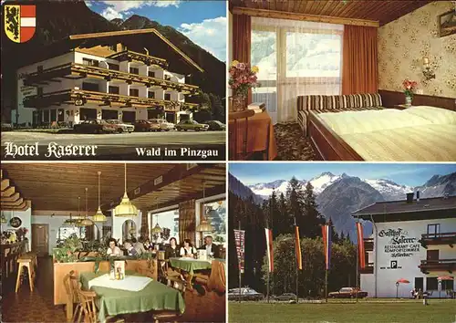 Wald Pinzgau Gasthof Hotel Kaserer Wappen Alpenblick Kat. Wald im Pinzgau