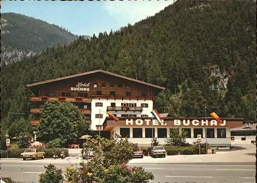 Maurach Tirol Hotel Restaurant Cafe Buchau Kat. Eben am Achensee