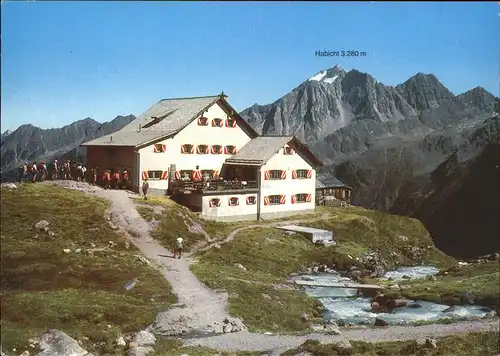 kk35118 Neustift Stubaital Tirol Neue Regensburger Huette Habicht Bergbach Stubaier Alpen Kategorie. Neustift im Stubaital Alte Ansichtskarten