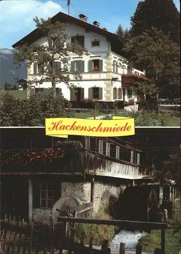 Waidring Tirol Gasthaus Hackenschmiede Wasserrad Kat. Waidring