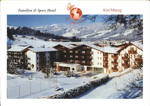 Kirchberg Tirol Familien Sport Hotel Cordial Wintersportplatz Tennisplatz Kat. Kirchberg in Tirol