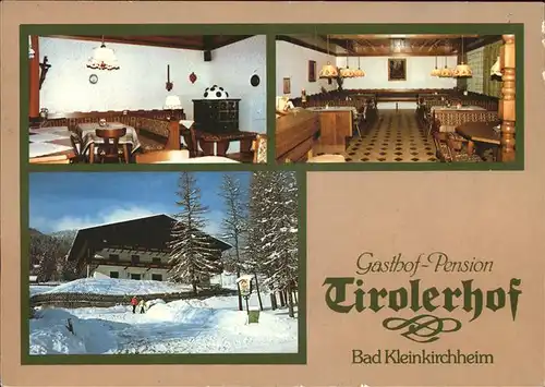 Bad Kleinkirchheim Kaernten Gasthof Pension Tirolerhof Kat. Bad Kleinkirchheim