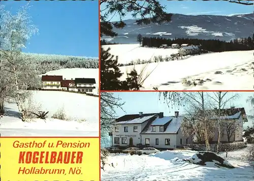 Hollabrunn Gasthof Pension Kogelbauer Winterimpressionen Kat. Hollabrunn