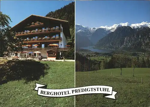 Bad Goisern Salzkammergut Berghotel Predigtstuhl Hallstaettersee mit Alpenpanorama Kat. Bad Goisern