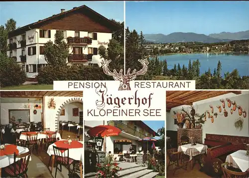St Kanzian Klopeiner See Pension Restaurant Jaegerhof Jagdtrophaeen Kat. St. Kanzian am Klopeiner See
