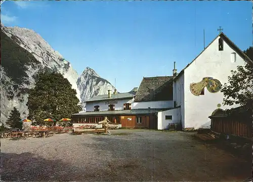 Hall Tirol Alpengasthaus St. Magdalena Fassadenmalerei Kat. Hall in Tirol