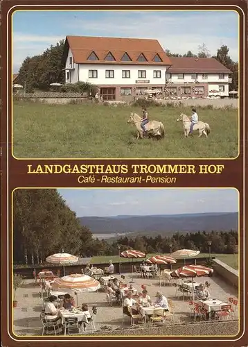 Grasellenbach Landgasthaus Trommer Hof Pension Restaurant Reiten Kat. Grasellenbach