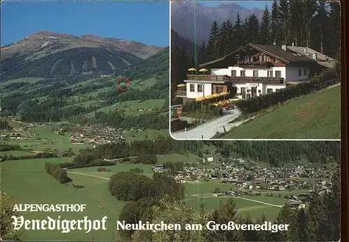 Neukirchen Grossvenediger Alpengasthof Jugendhaus Venedigerhof Bauerngut Moosen Panorama Hohe Tauern Kat. Neukirchen am Grossvenediger