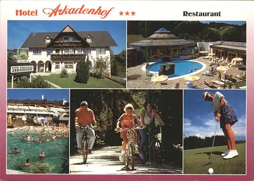 Loipersdorf Fuerstenfeld Hotel Restaurant Arkadenhof Schwimmbad Fahrradtour Golf Kat. Loipersdorf bei Fuerstenfeld