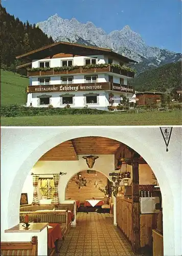 St Jakob Haus Restaurant Weinstube Lehrberg Kitzbueheler Alpen Kat. St. Jakob in Haus
