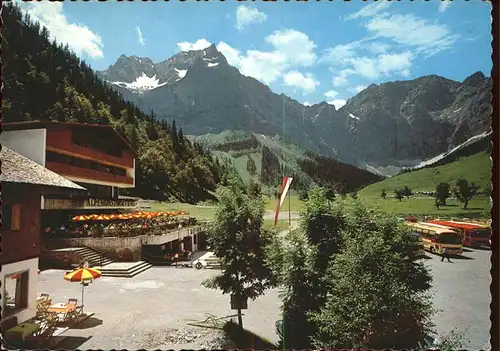 Hinterriss Tirol Alpengasthof Eng Grosser Ahornbogen Karwendelgebirge Nordwand  Kat. Vomp