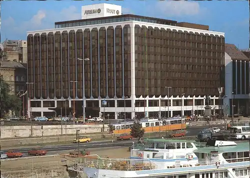 Budapest Atrium Hyatt Szallo Hotel Schiff Strassenbahn Kat. Budapest